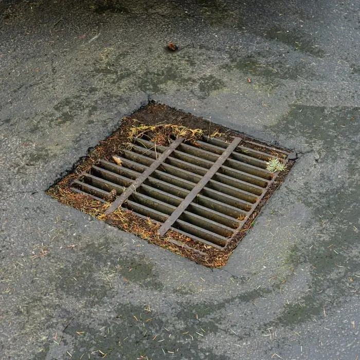 Surface settlement around catch basin