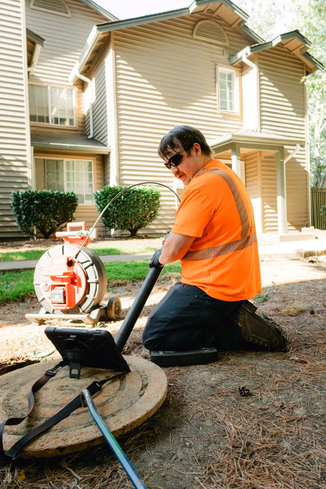 Camera Scope Main Sewer and Storm Lines for Roots and Rot