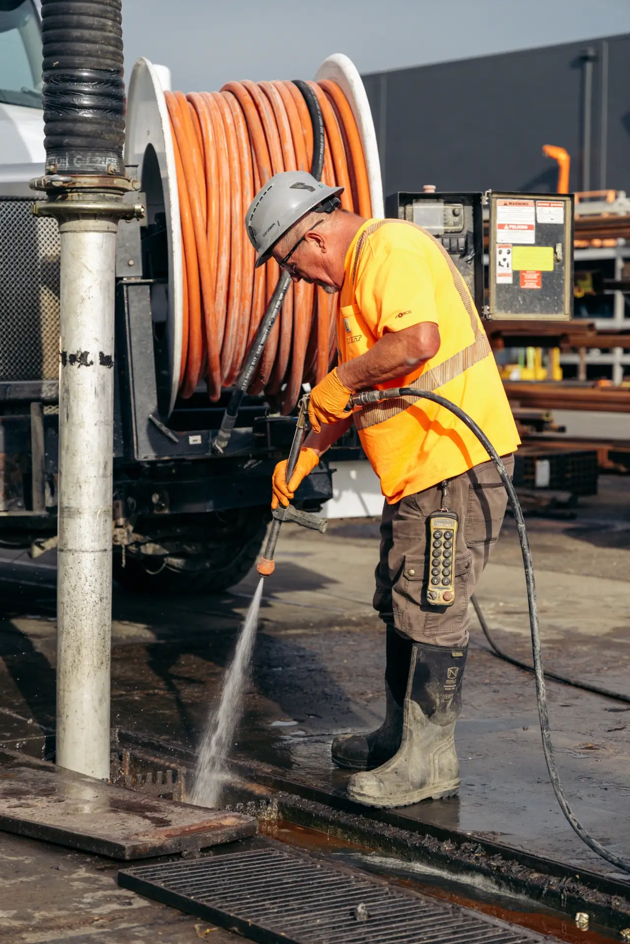 Clean Trench Drains and Loading Dock Slot Channels
